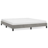 Vidaxl bedframe zonder matras 180x200 cm fluweel lichtgrijs