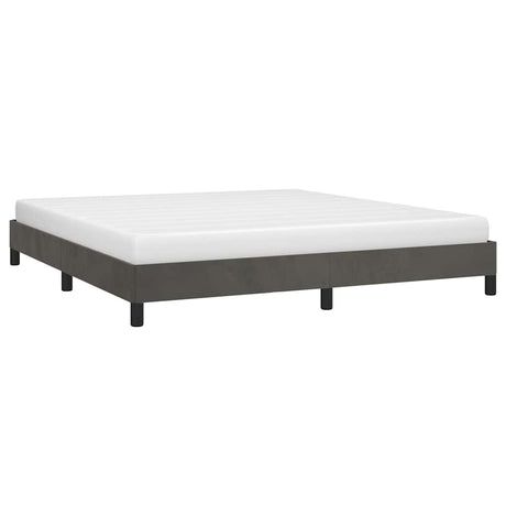 Vidaxl bedframe zonder matras 180x200 cm fluweel donkergrijs
