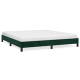 Vidaxl bedframe zonder matras 180x200 cm fluweel donkergroen