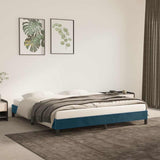 Vidaxl bedframe zonder matras 180x200 cm fluweel donkerblauw