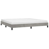 Vidaxl bedframe zonder matras 200x200 cm fluweel lichtgrijs