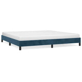 Vidaxl bedframe zonder matras 200x200 cm fluweel donkerblauw