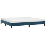 Vidaxl bedframe zonder matras 200x200 cm fluweel donkerblauw