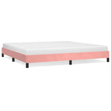 Vidaxl bedframe fluweel roze 200x200 cm