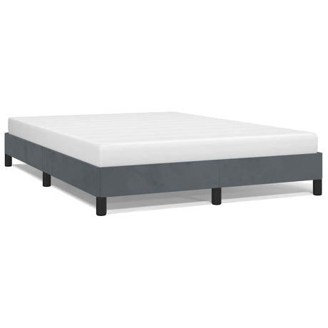 Vidaxl bedframe zonder matras donkergrijs 152x203 cm queensize fluweel