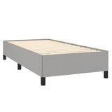 Vidaxl bedframe zonder matras 90x190 cm stof lichtgrijs