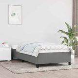 Vidaxl bedframe zonder matras 90x190 cm stof donkergrijs
