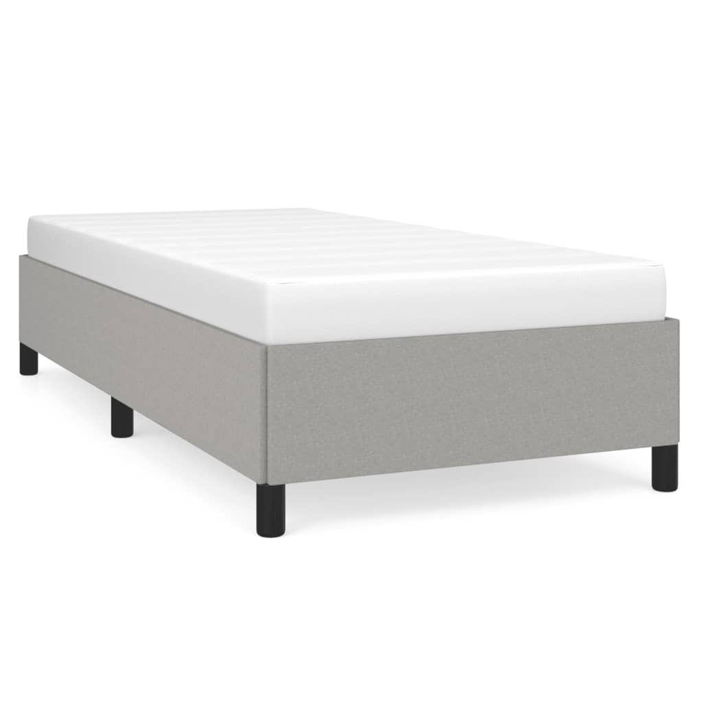 Vidaxl bedframe zonder matras 90x200 cm stof lichtgrijs