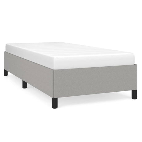 Vidaxl bedframe zonder matras 90x200 cm stof lichtgrijs