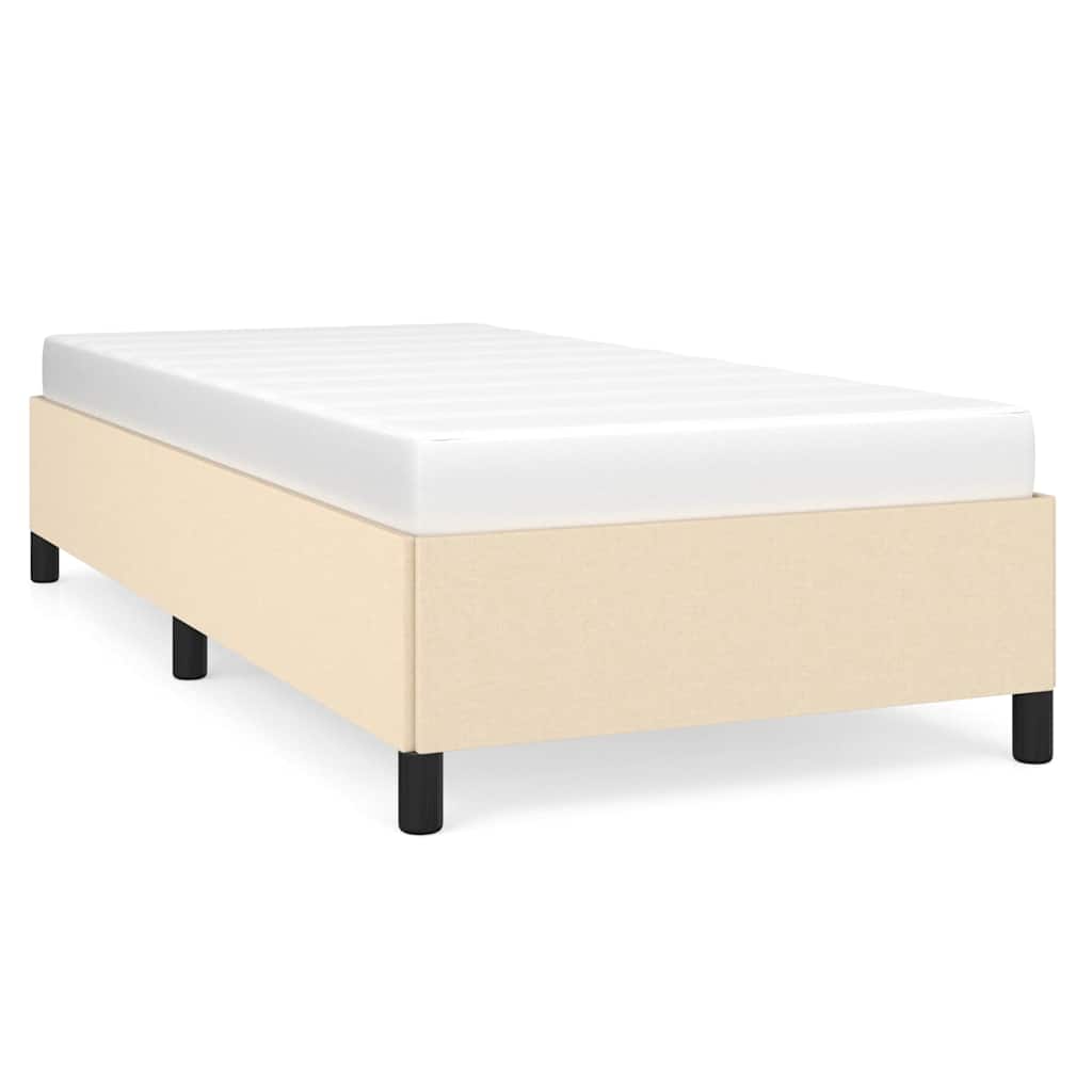 Vidaxl bedframe zonder matras 90x200 cm stof crèmekleurig