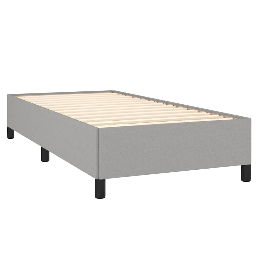 Vidaxl bedframe zonder matras 100x200 cm stof lichtgrijs