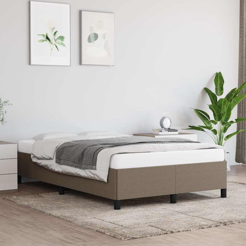 Vidaxl bedframe zonder matras 120x200 cm stof taupe
