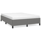 Vidaxl bedframe zonder matras stof donkergrijs 140x190 cm