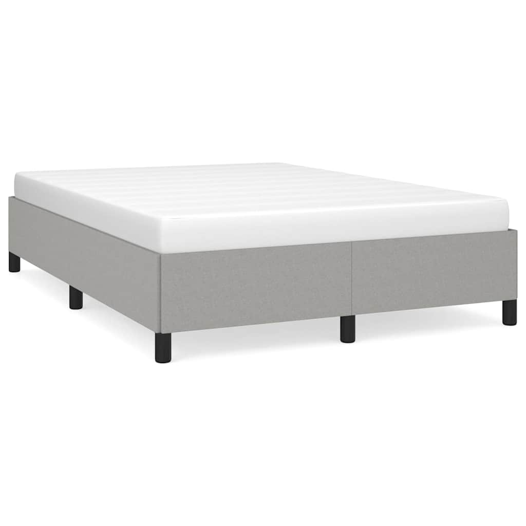 Vidaxl bedframe zonder matras stof lichtgrijs 140x200 cm