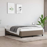 Vidaxl bedframe zonder matras stof taupe 140x200 cm