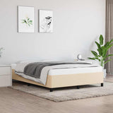 Vidaxl bedframe zonder matras stof crèmekleurig 140x200 cm