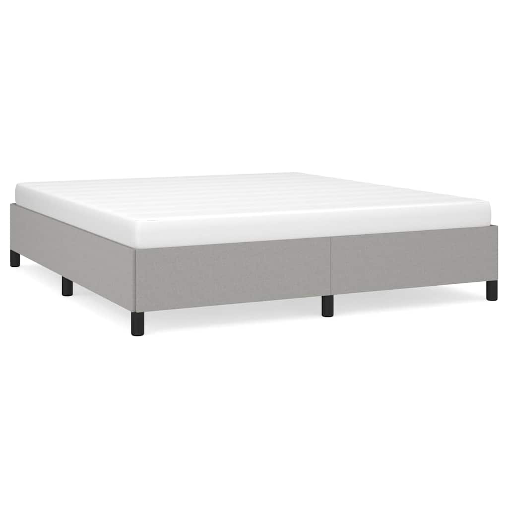 Vidaxl bedframe zonder matras stof lichtgrijs 160x200 cm