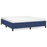 Vidaxl bedframe zonder matras stof blauw 160x200 cm