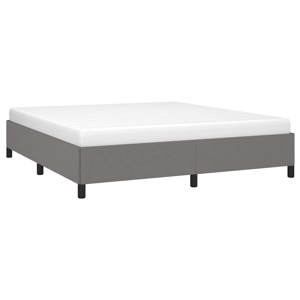 Vidaxl bedframe zonder matras stof donkergrijs 180x200 cm