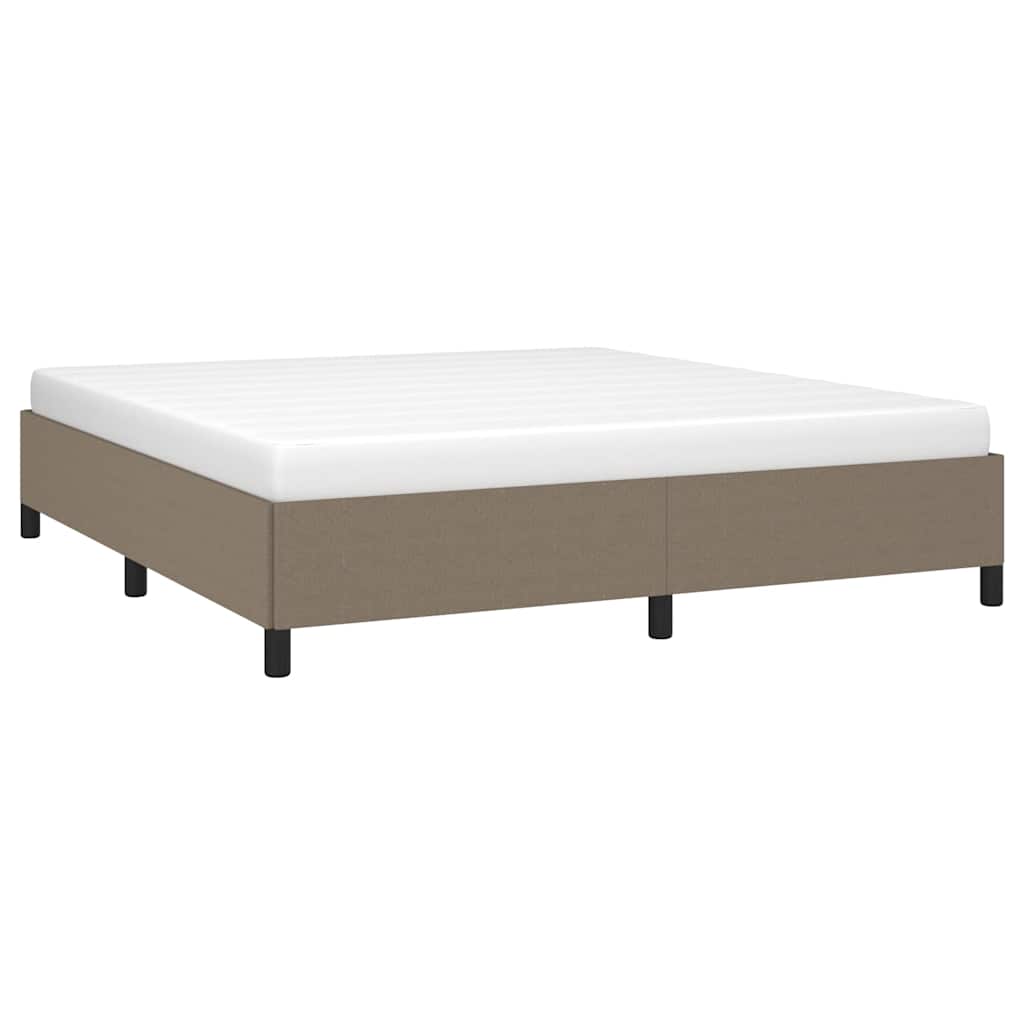 Vidaxl bedframe zonder matras stof taupe 180x200 cm