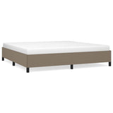 Vidaxl bedframe zonder matras stof taupe 200x200 cm