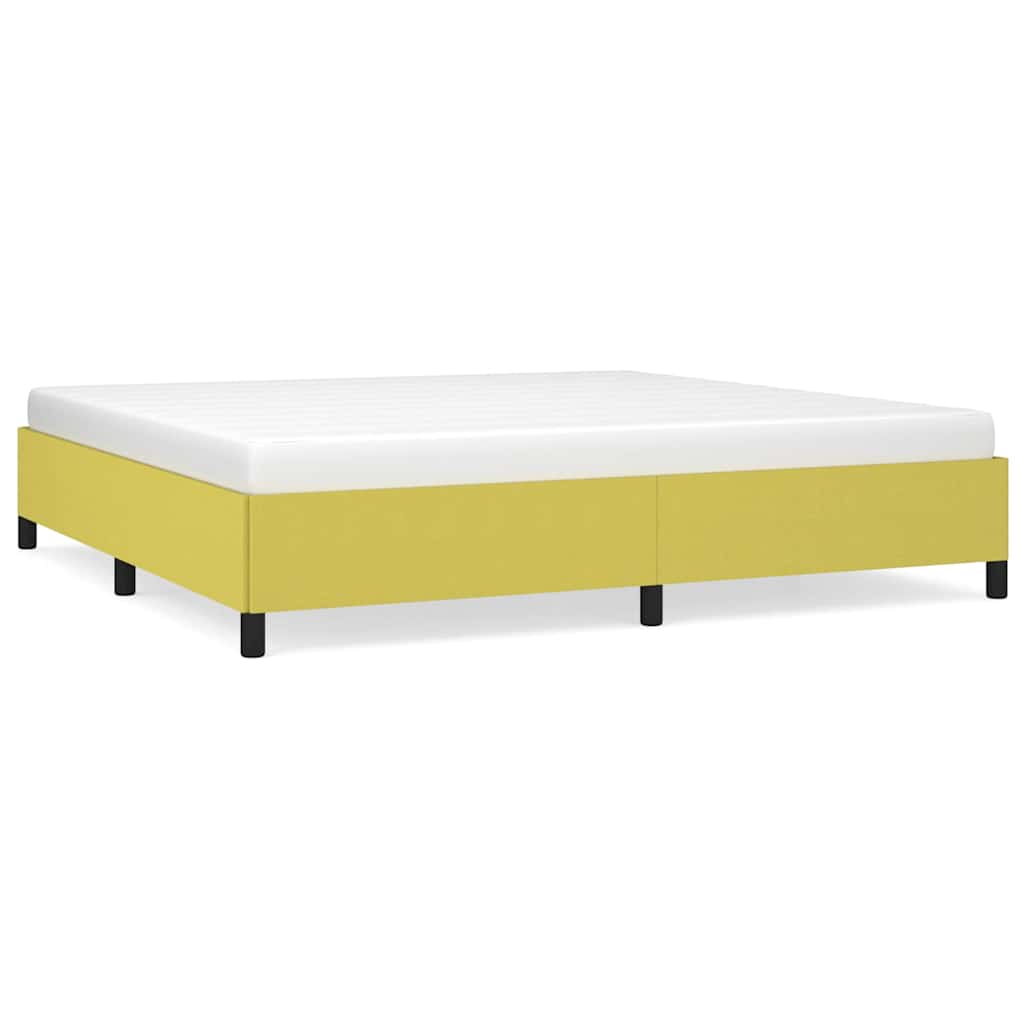 Vidaxl bedframe zonder matras 200x200 cm stof groen