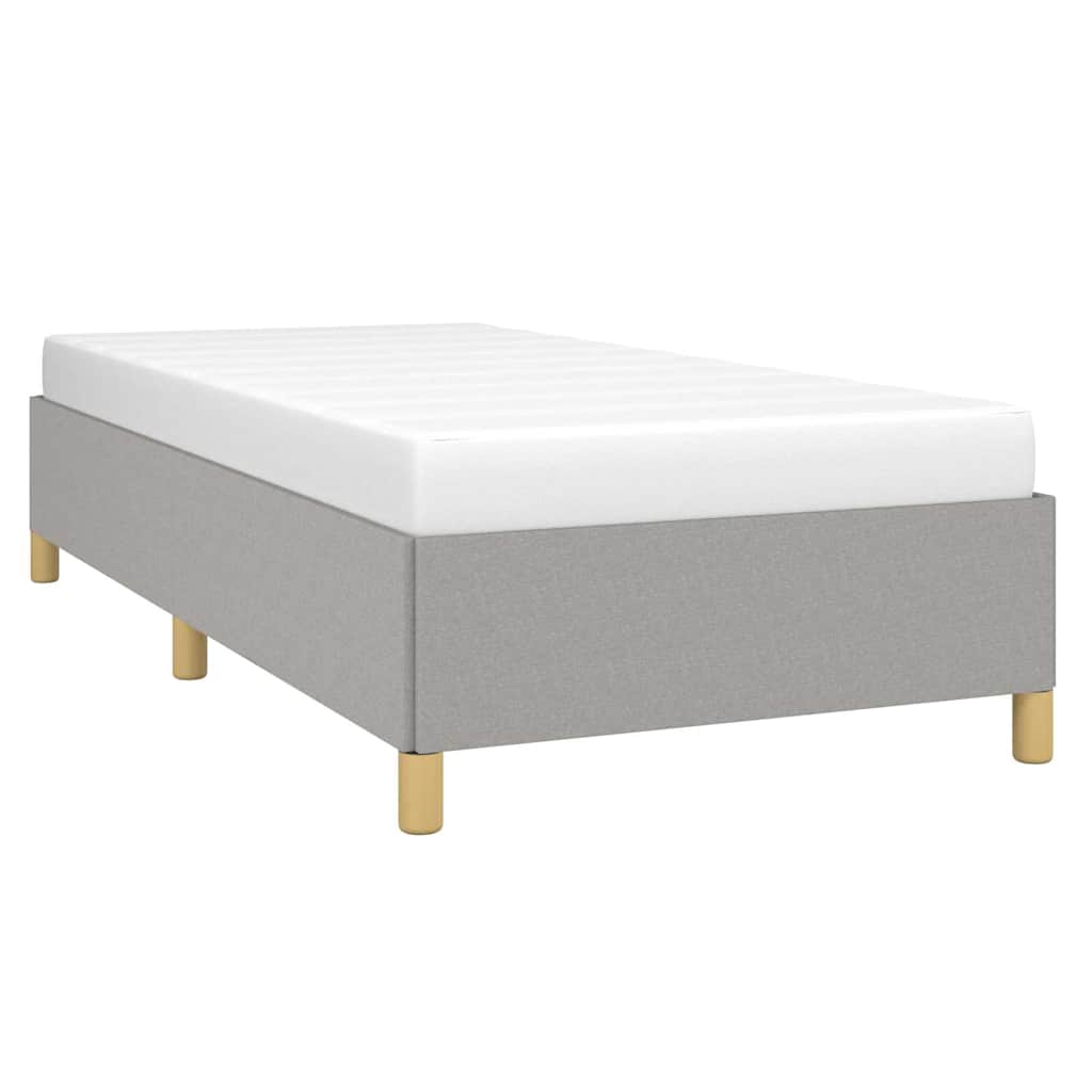 Vidaxl bedframe zonder matras 90x190 cm stof lichtgrijs