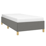 Vidaxl bedframe zonder matras 90x190 cm stof donkergrijs