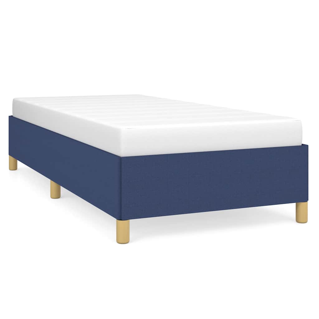 Vidaxl bedframe zonder matras 90x190 cm stof blauw