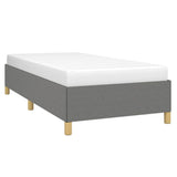 Vidaxl bedframe zonder matras 100x200 cm stof donkergrijs
