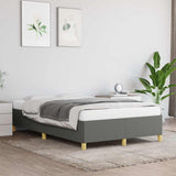 Vidaxl bedframe zonder matras 120x200 cm stof donkergrijs