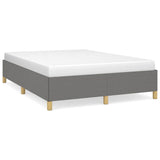 Vidaxl bedframe zonder matras stof donkergrijs 140x190 cm