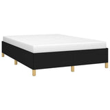 Vidaxl bedframe zonder matras stof zwart 140x190 cm