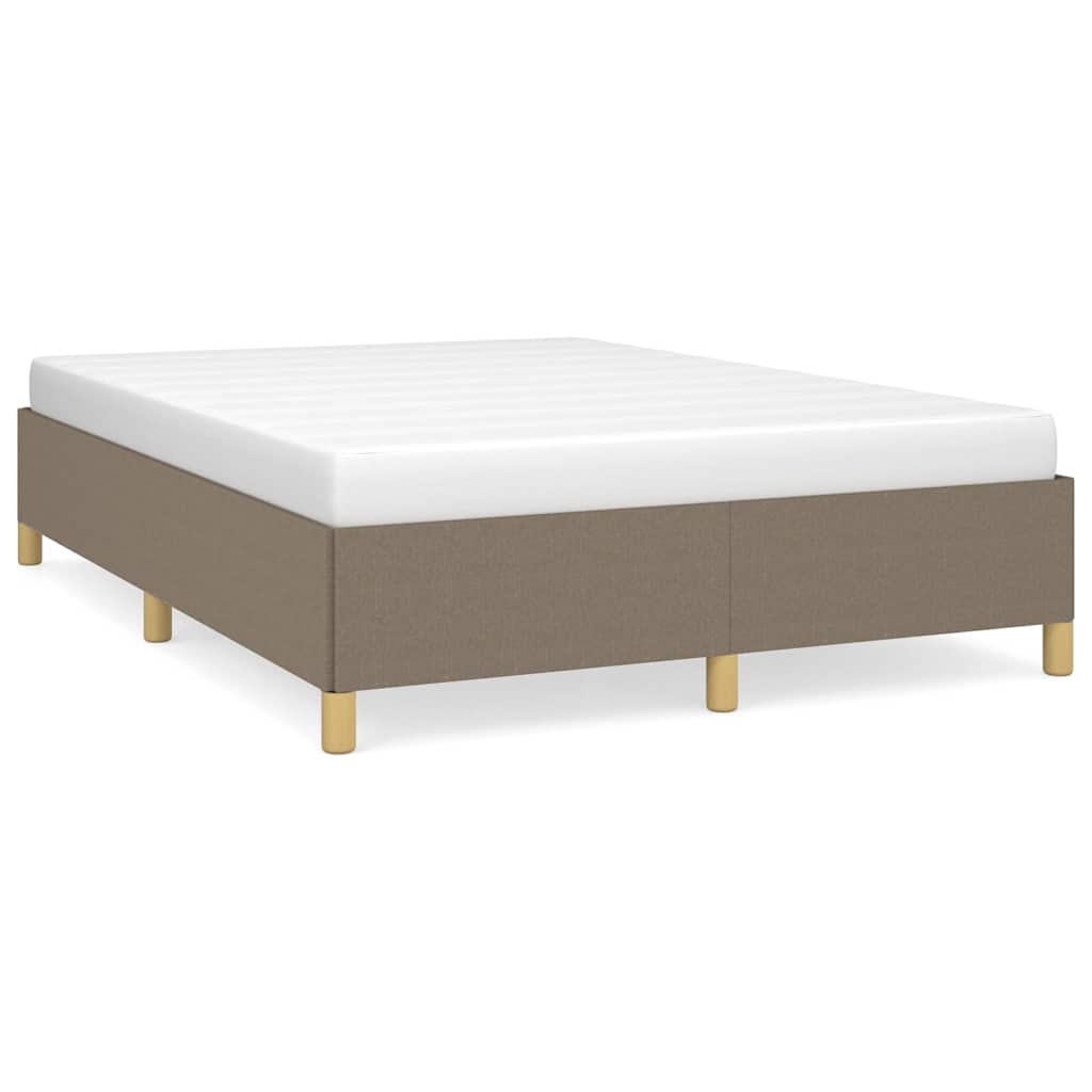 Vidaxl bedframe zonder matras stof taupe 140x190 cm