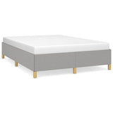 Vidaxl bedframe zonder matras stof lichtgrijs 140x200 cm