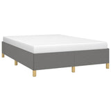Vidaxl bedframe zonder matras stof donkergrijs 140x200 cm
