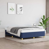 Vidaxl bedframe zonder matras stof blauw 140x200 cm