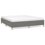 Vidaxl bedframe zonder matras stof donkergrijs 160x200 cm