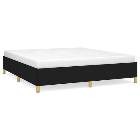 Vidaxl bedframe zonder matras stof zwart 160x200 cm