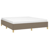 Vidaxl bedframe zonder matras stof taupe 160x200 cm
