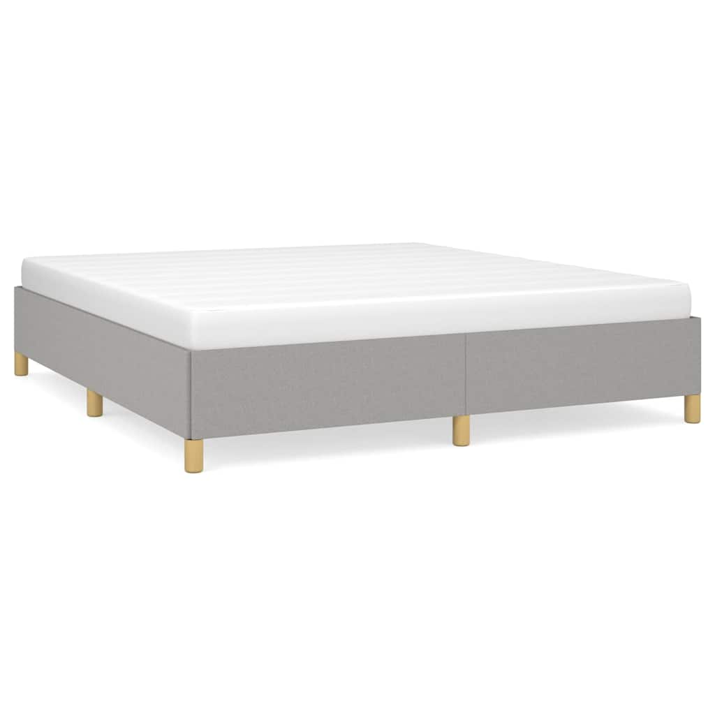 Vidaxl bedframe zonder matras stof lichtgrijs 180x200 cm
