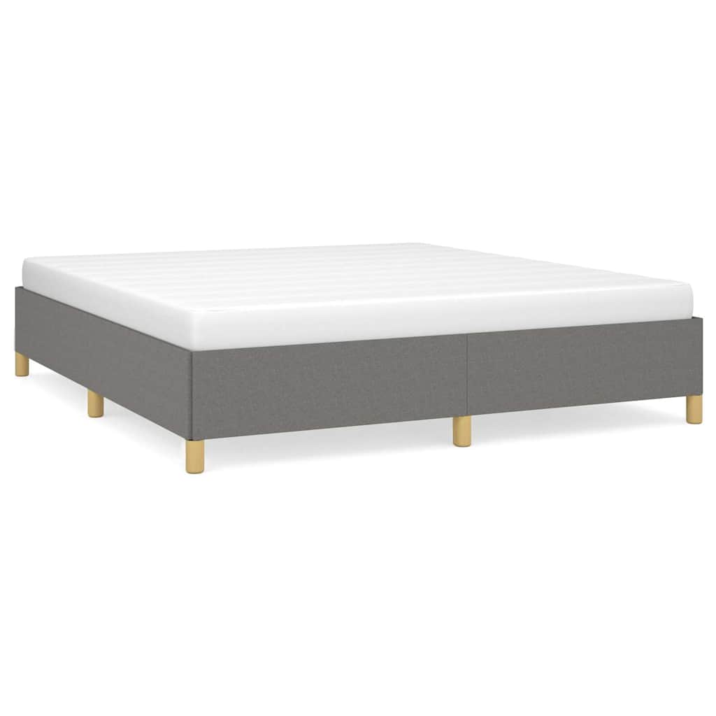 Vidaxl bedframe zonder matras stof donkergrijs 180x200 cm