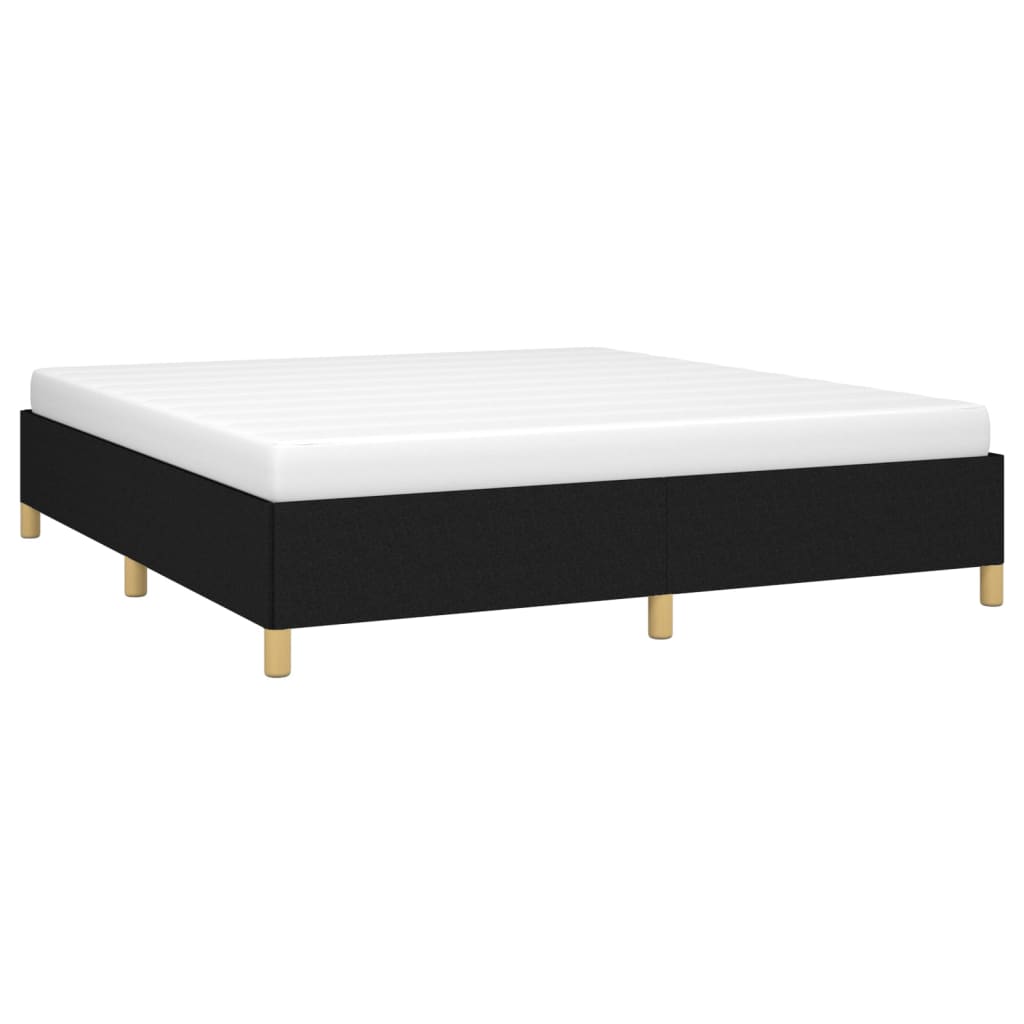 Vidaxl bedframe zonder matras stof zwart 180x200 cm
