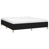 Vidaxl bedframe zonder matras stof zwart 180x200 cm