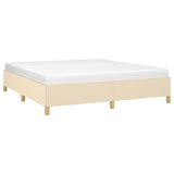 Vidaxl bedframe zonder matras stof crèmekleurig 180x200 cm