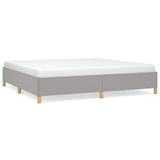 Vidaxl bedframe zonder matras stof lichtgrijs 200x200 cm