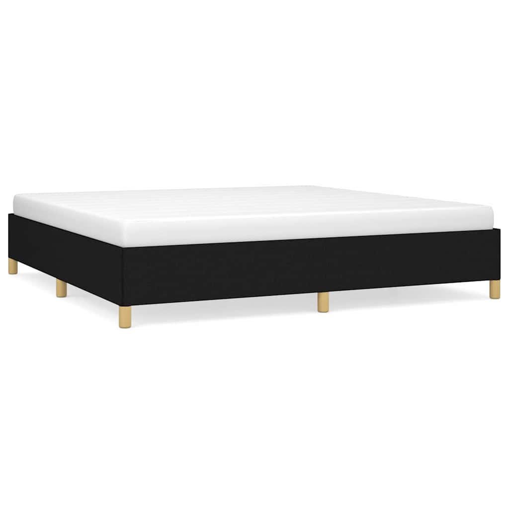 Vidaxl bedframe zonder matras stof zwart 200x200 cm
