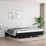 Vidaxl bedframe zonder matras stof zwart 200x200 cm