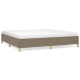 Vidaxl bedframe zonder matras stof taupe 200x200 cm