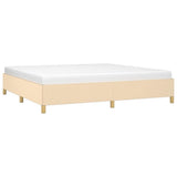 Vidaxl bedframe zonder matras stof crèmekleurig 200x200 cm